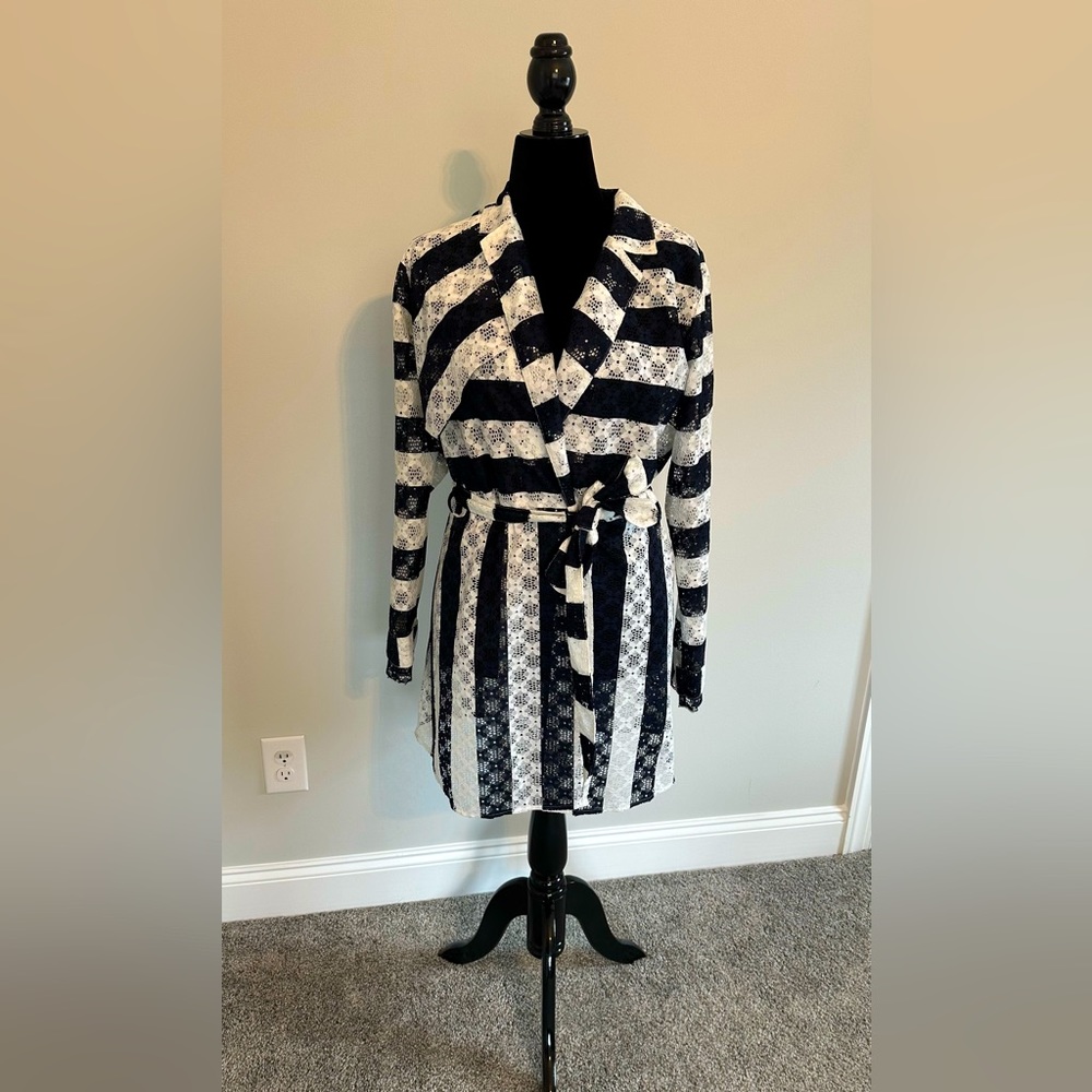 Kimono style lace jacket. Breathable, lightweight stylish.